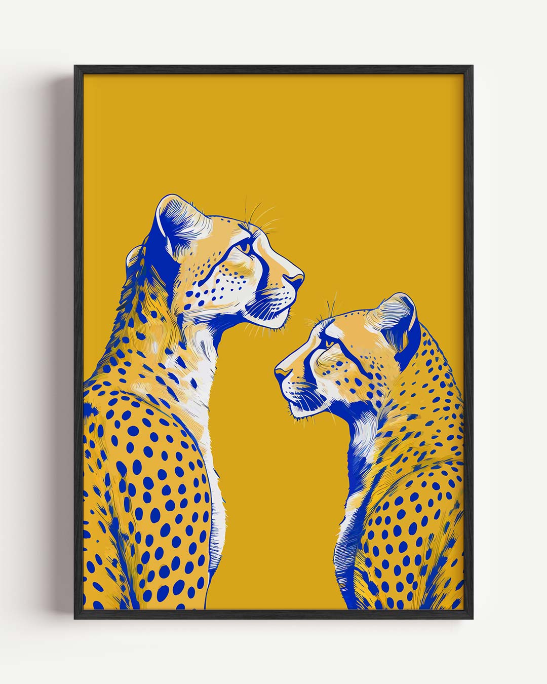 Stijlvolle Gele Luipaard Poster-WallArtistic