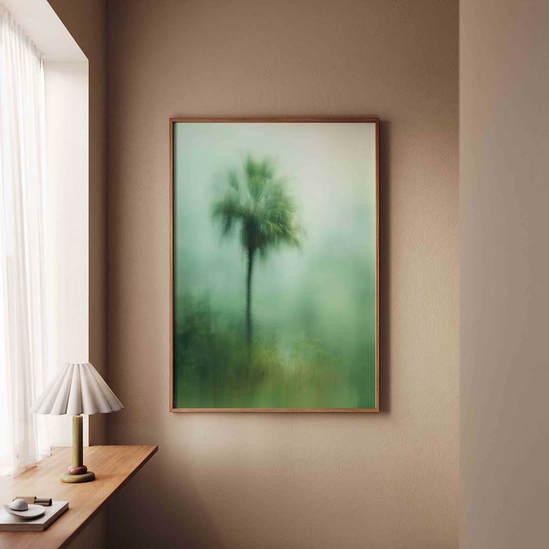 Vervagende palm Poster