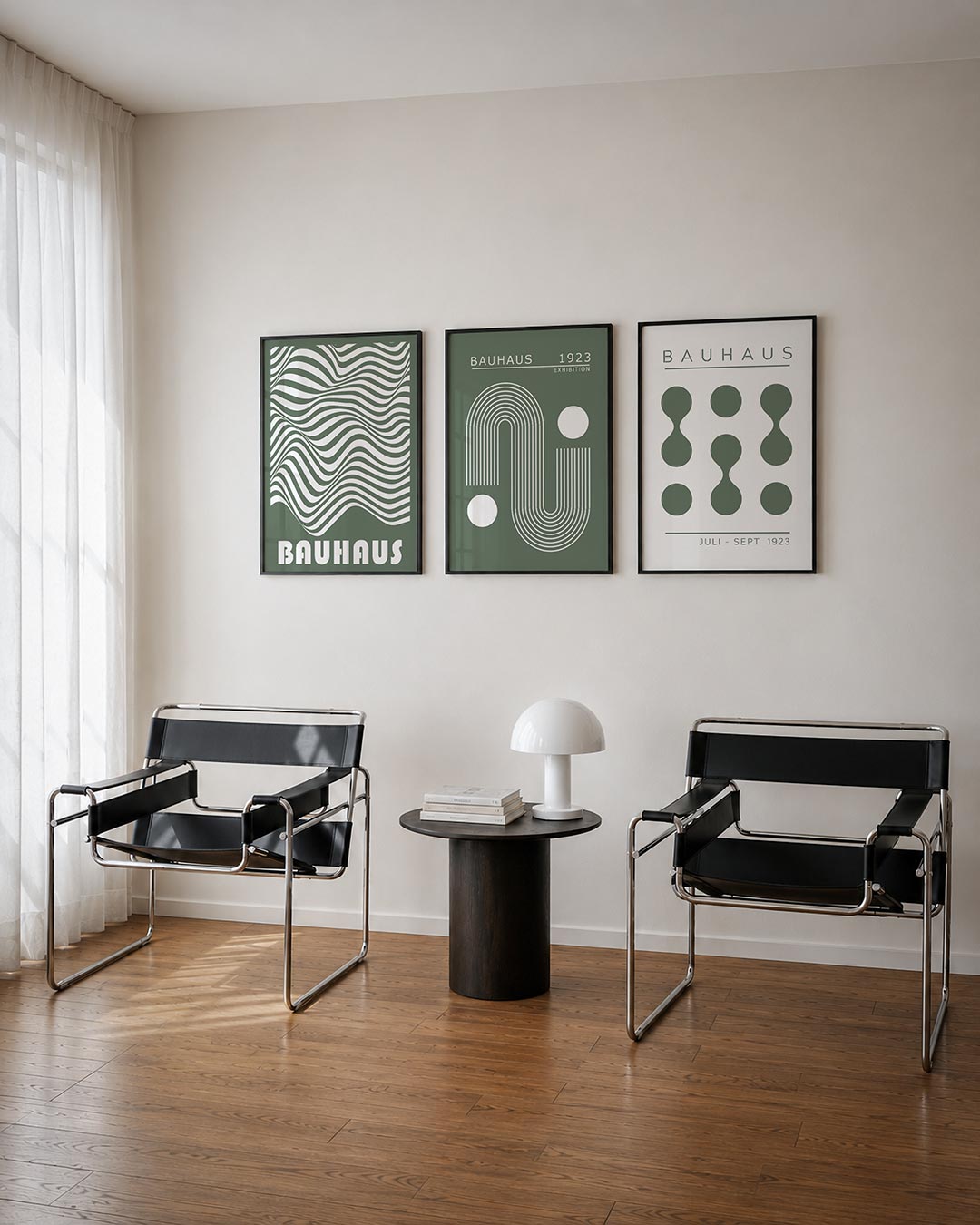 Golvend lijnenspel Posterset