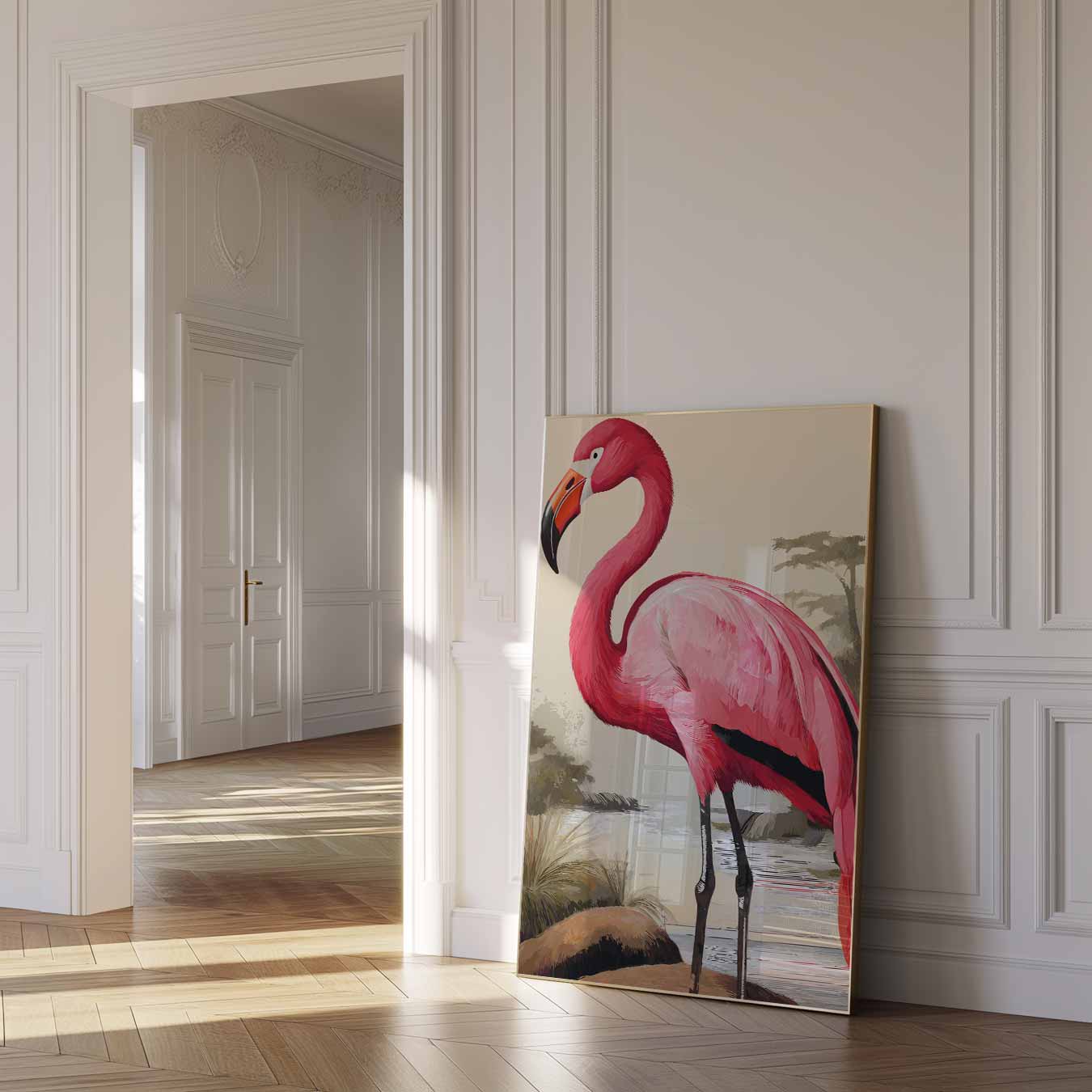 Elegante Flamingo Poster-WallArtistic