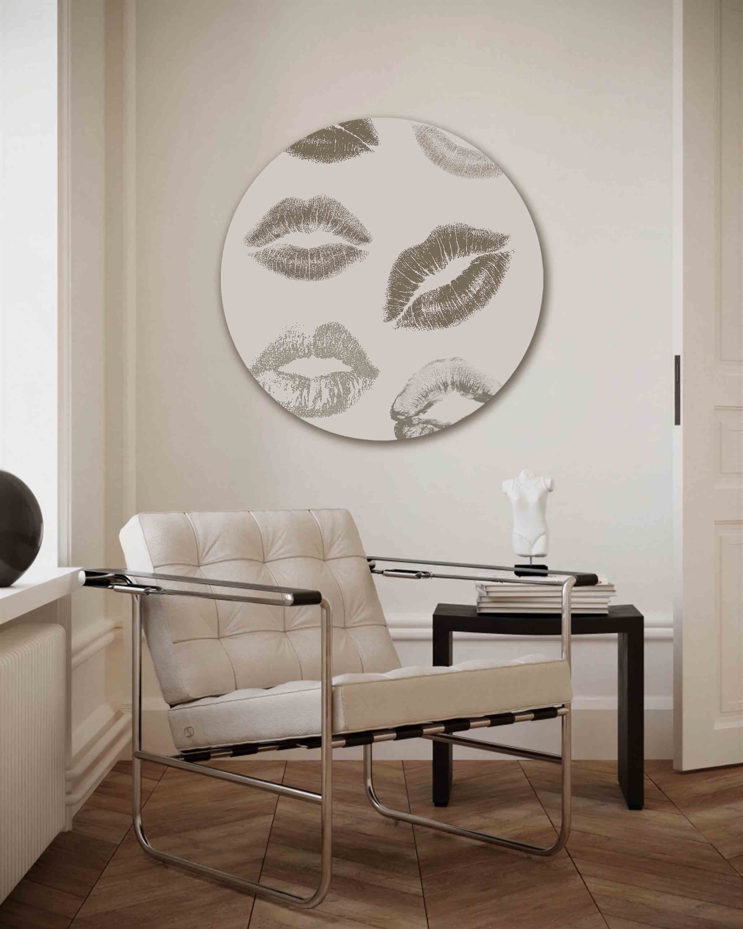 Lippenafdrukken Muurcirkel