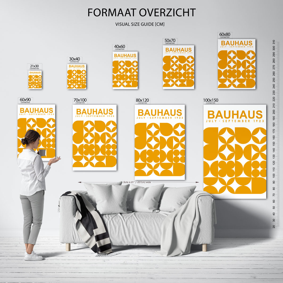 Vormritme en kleur Poster