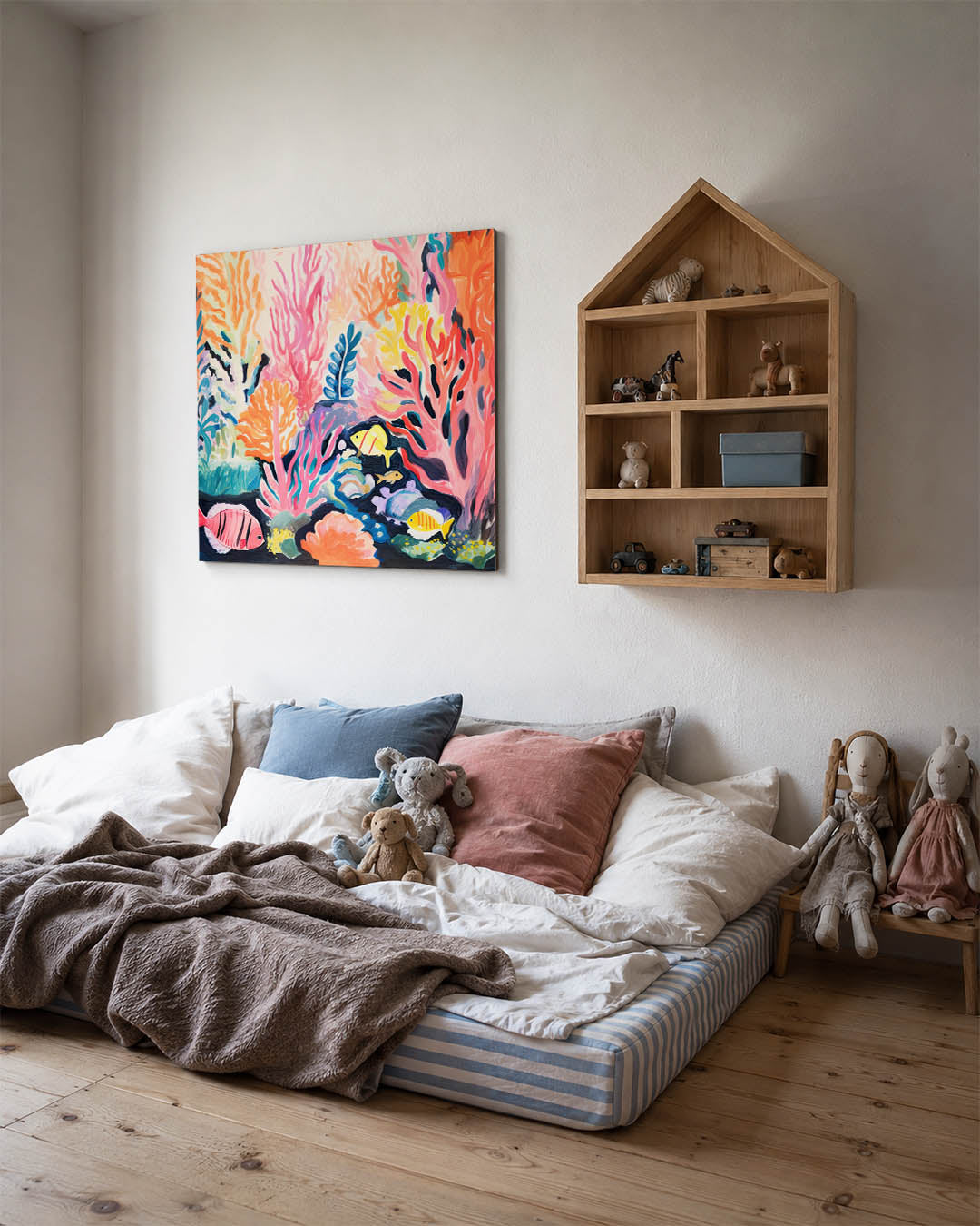 Kleurrijke onderwaterwereld Kunstwerk