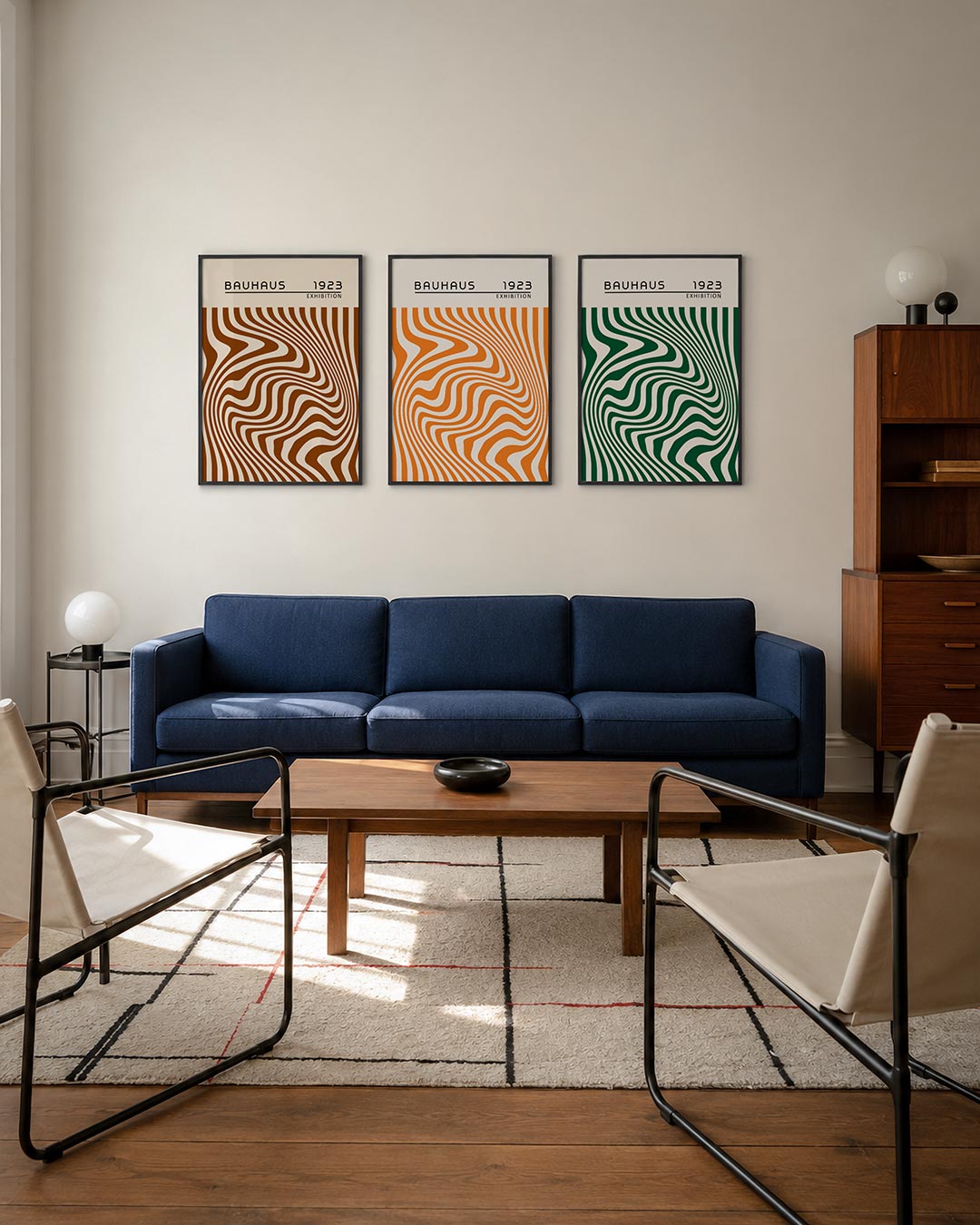 Golvend lijnenspel Posterset