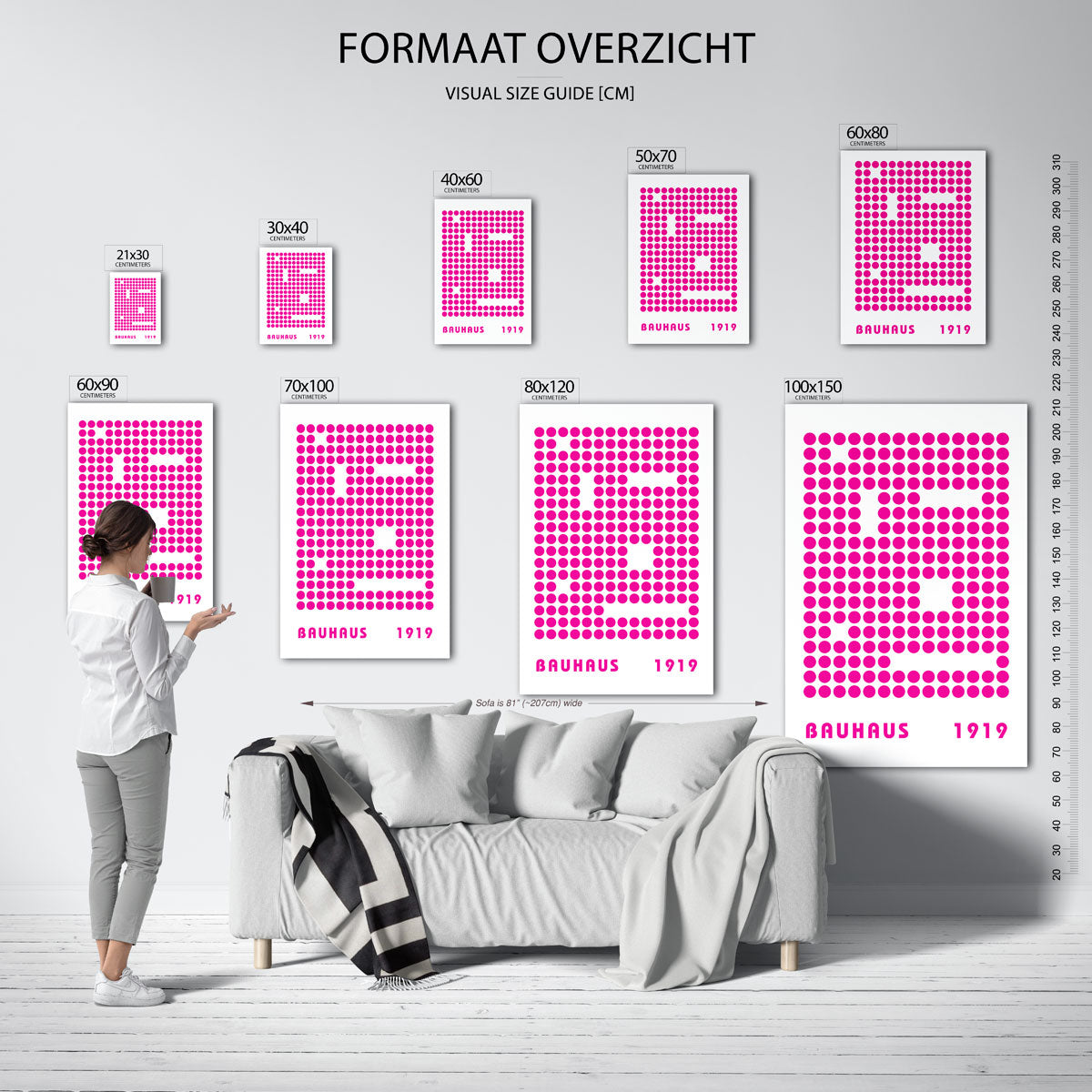 Puntstructuur en ritme Poster
