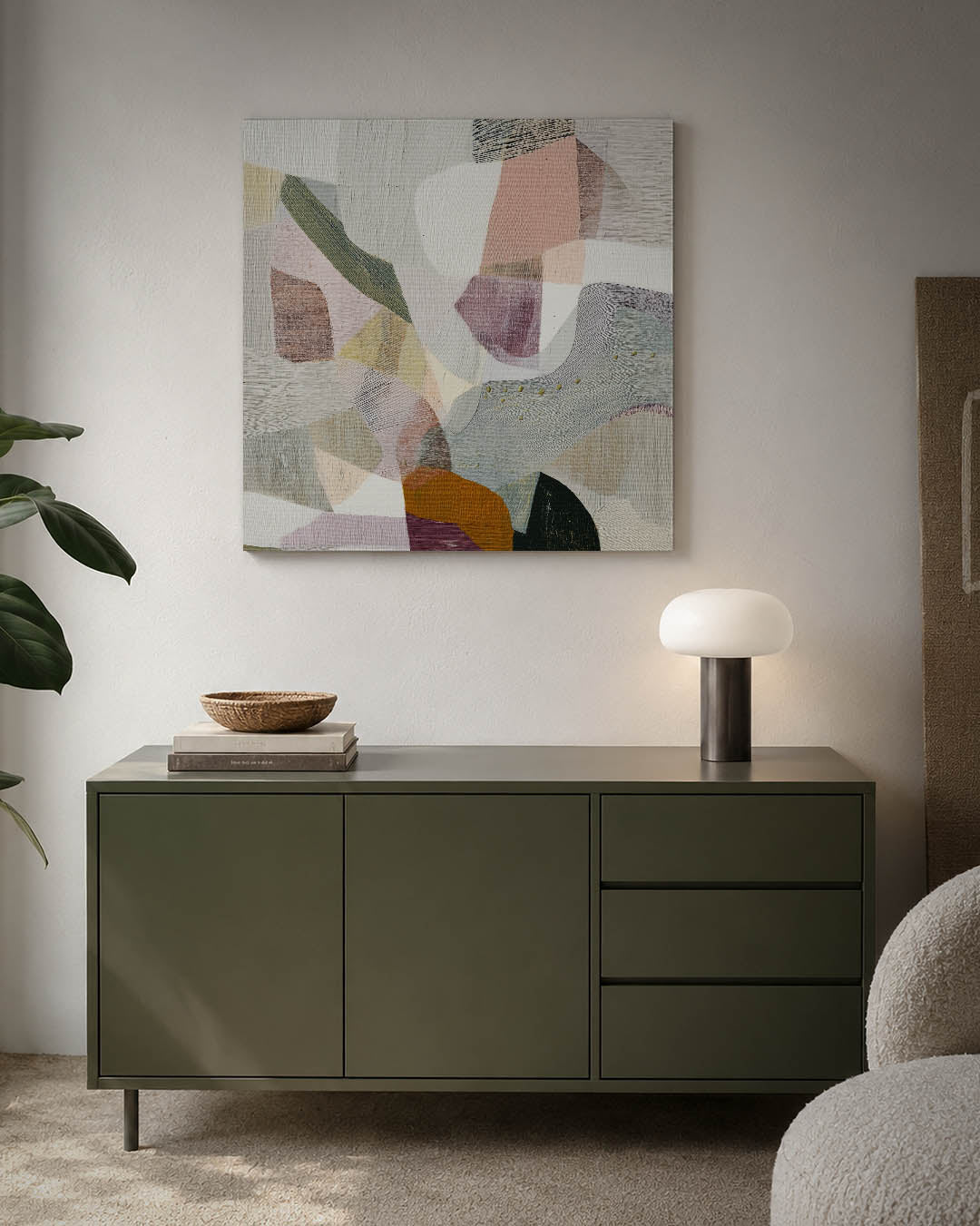 Organische vormen compositie Kunstwerk