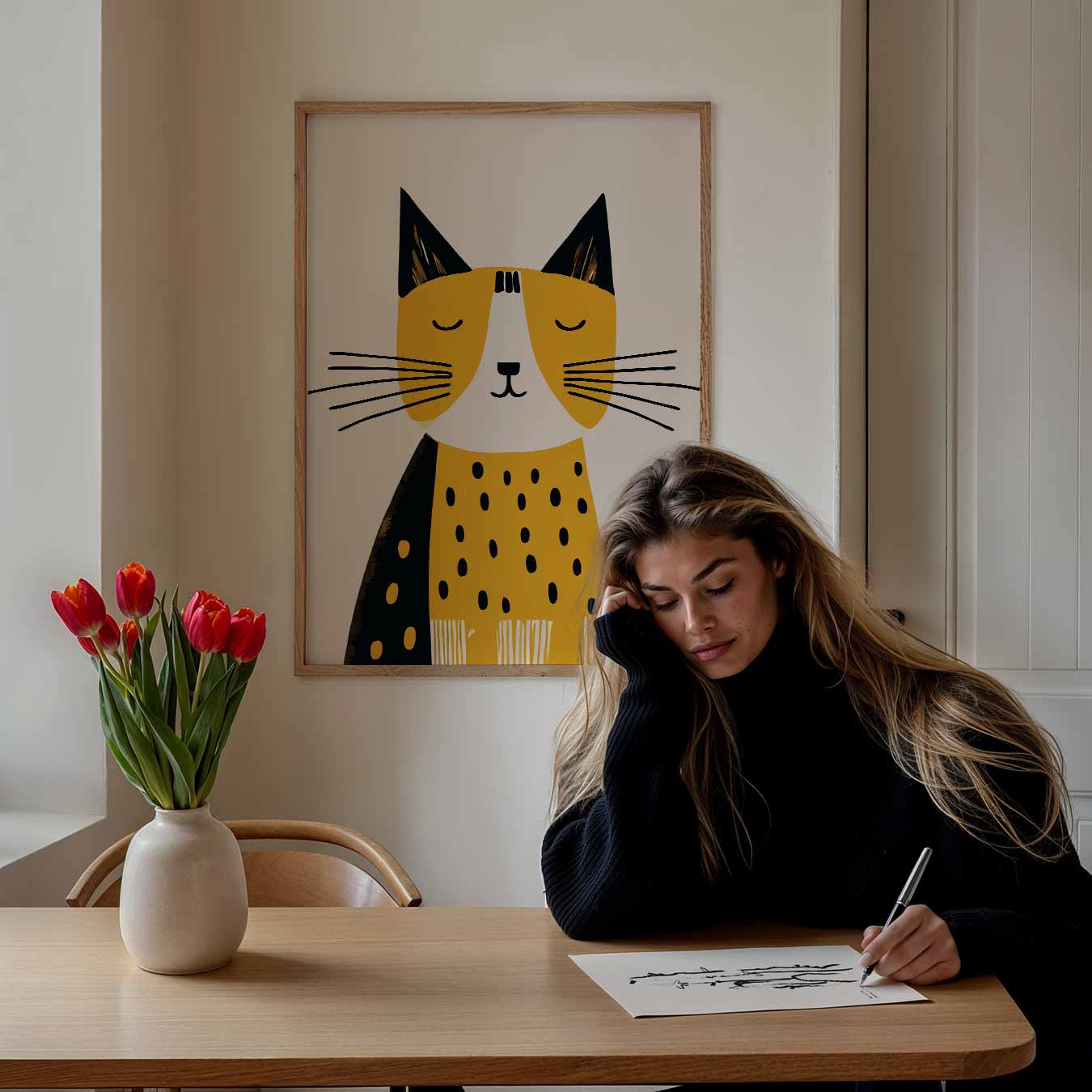 Liefdevolle Kattenposter-WallArtistic