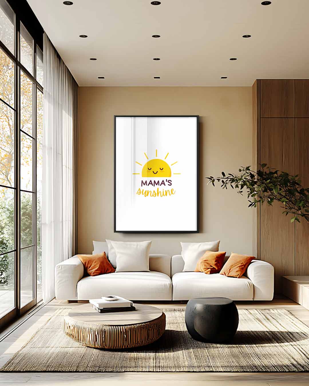 Mama's Zonneschijn Poster Kunstwerk-canvas-dibond-plexiglas-wanddecoratie-WallArtistic