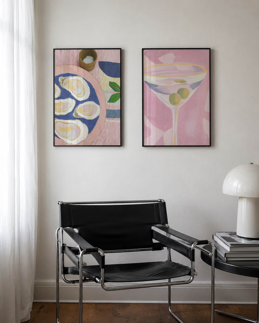 Kleurrijke tafelscène Posterset