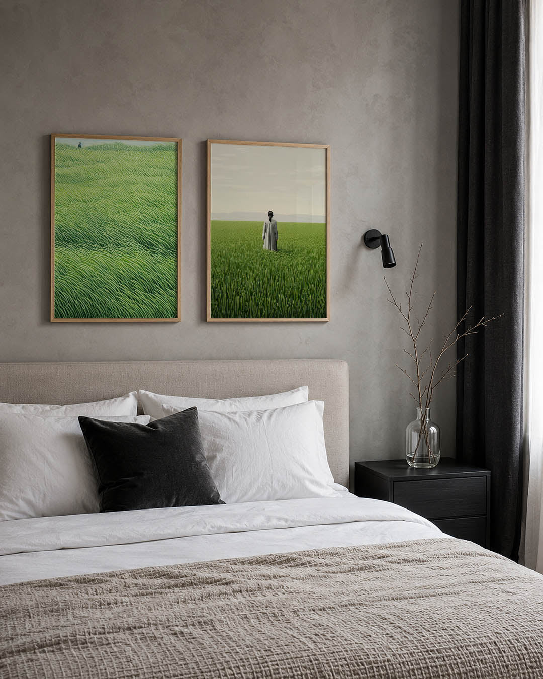 Golvend grasland Posterset