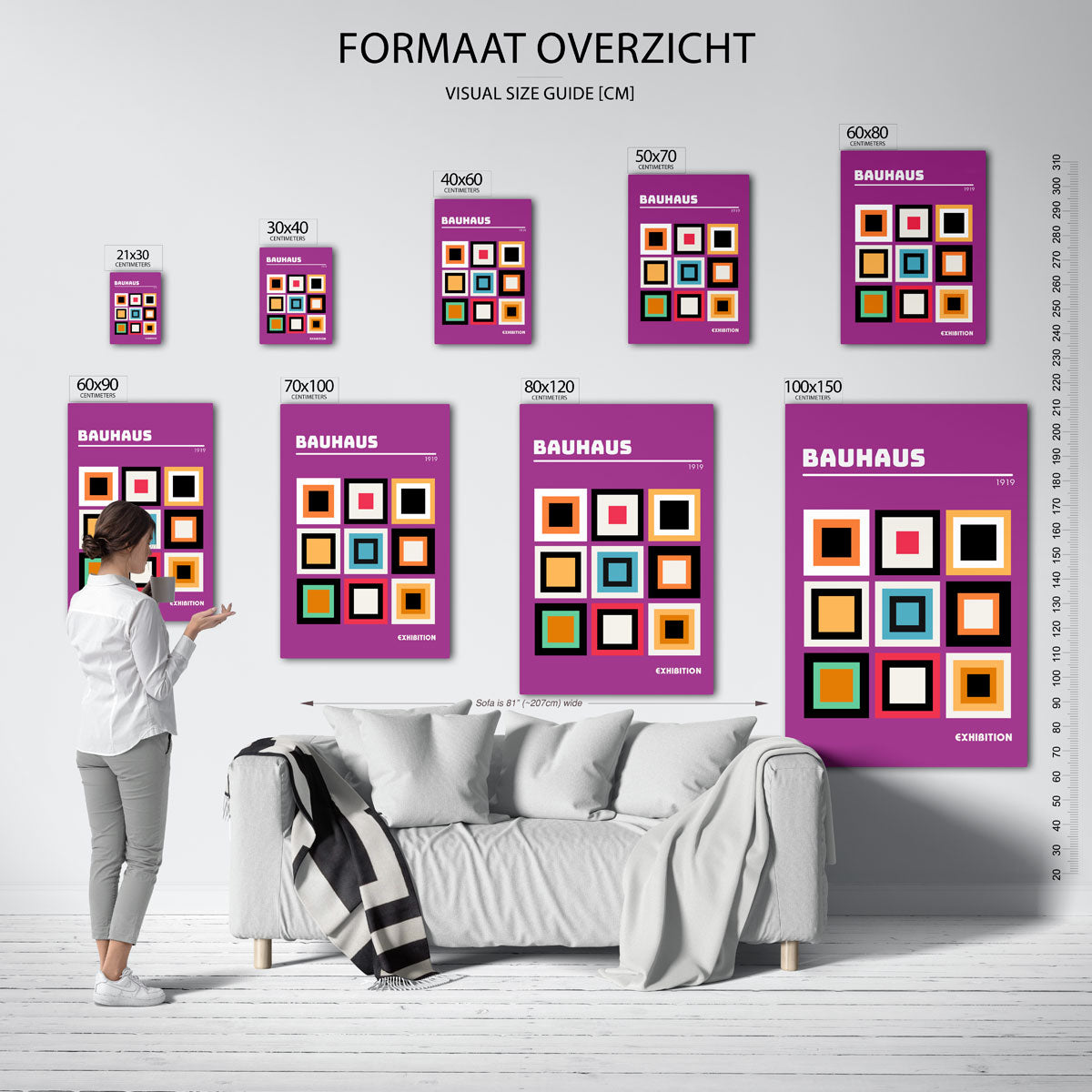 Vorm en kleurvlakken Poster