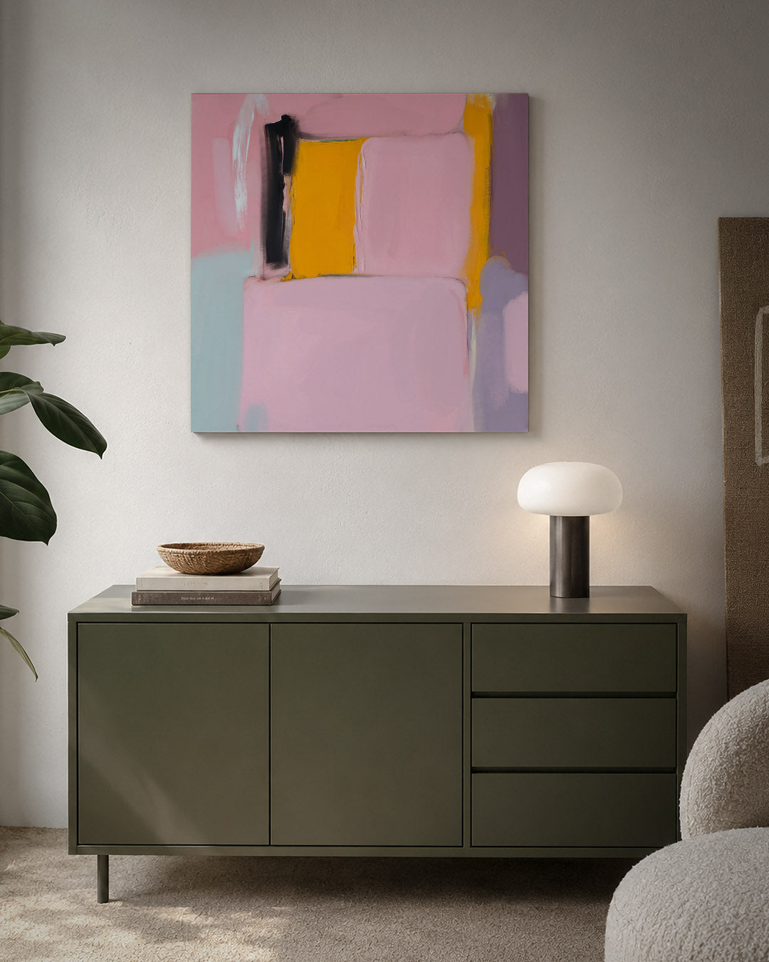 Kleurrijke vlakken Kunstwerk
