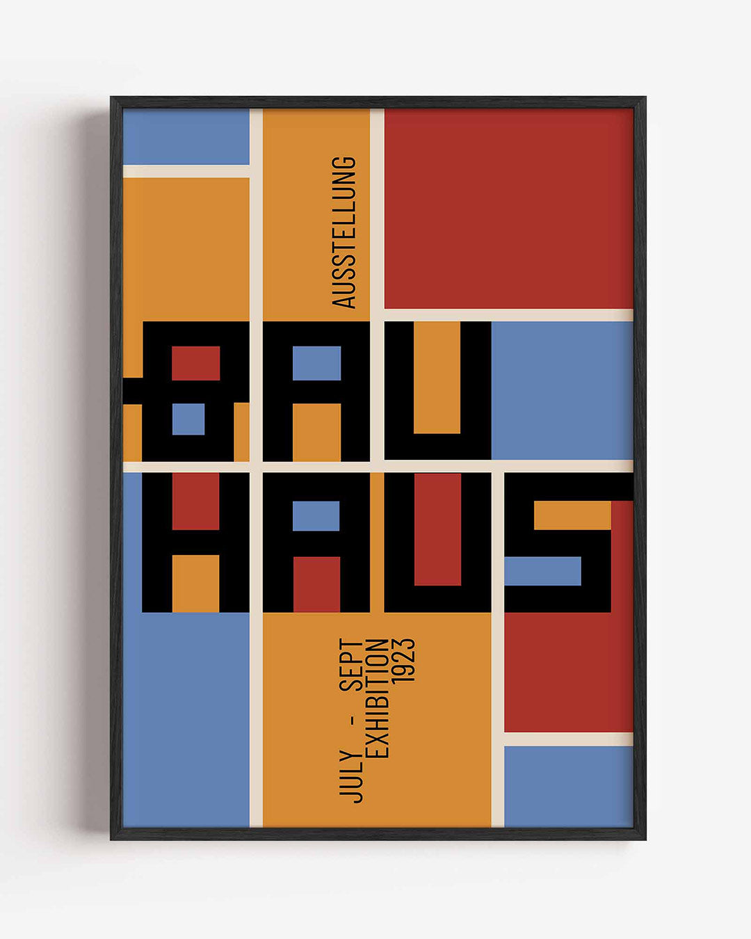 Kleurvlakken en lijnen Poster