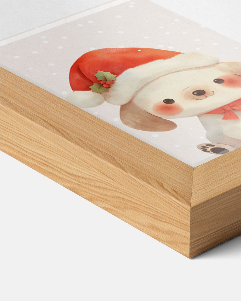 Schattige Kerst Puppy Poster-WallArtistic