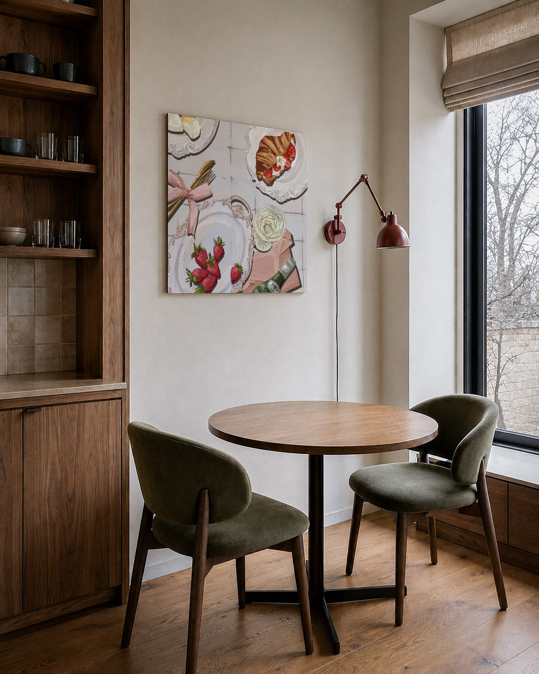 Ontbijt illustratie Kunstwerk