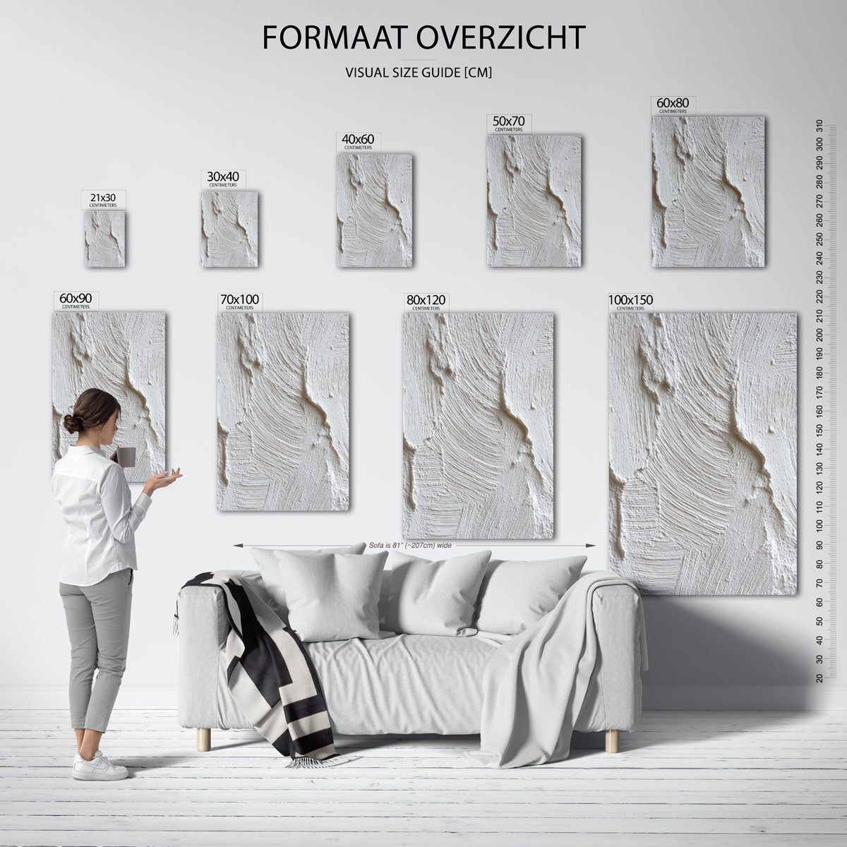 Textuur en lijnen Poster