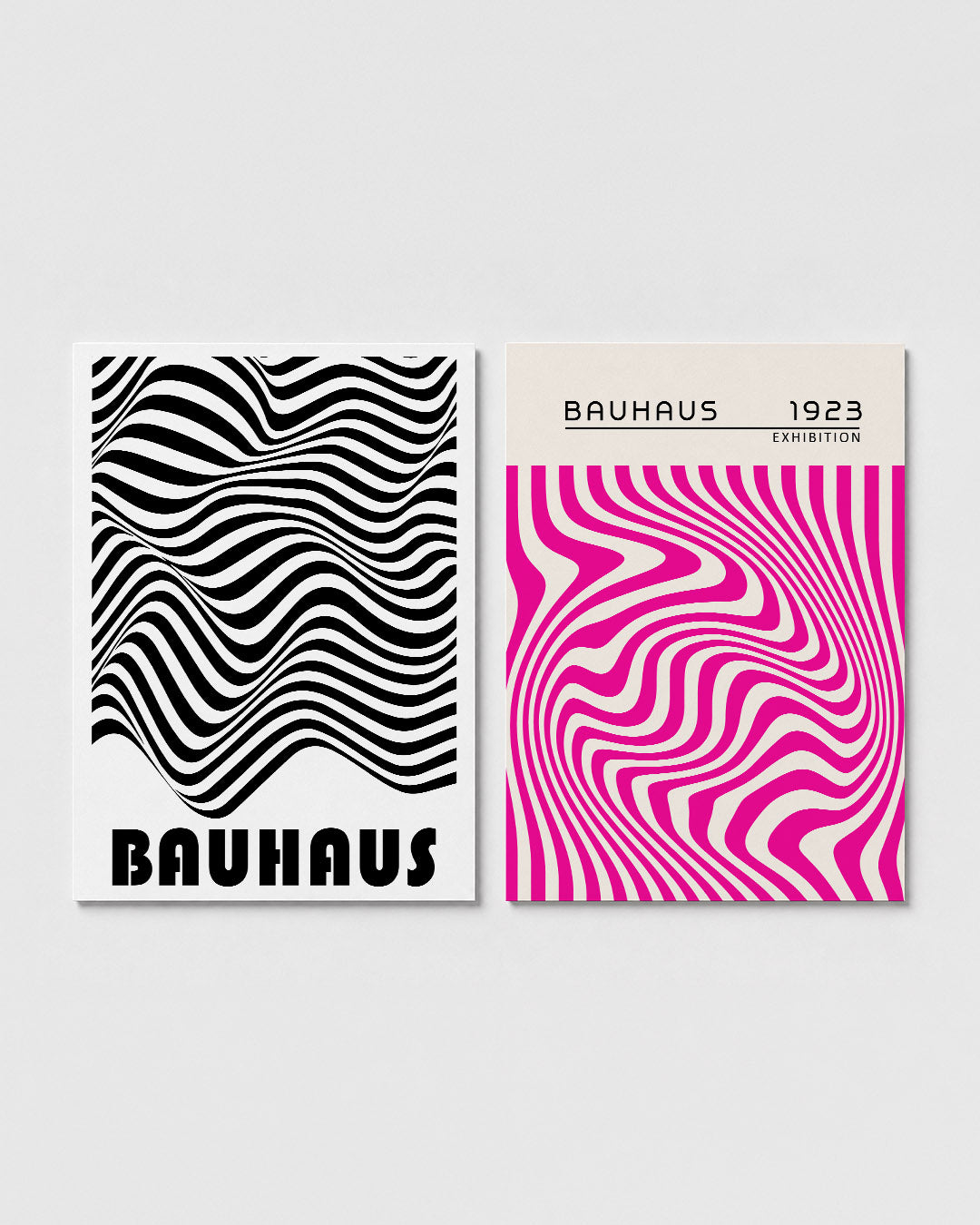 Golvend lijnenspel Posterset