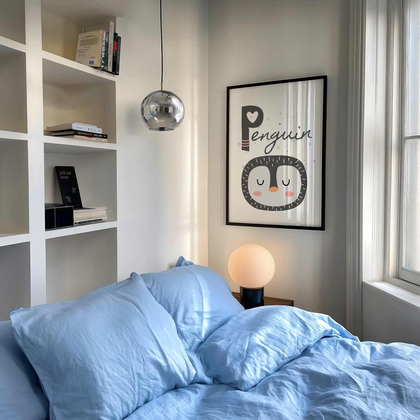 Snoezige Pinguïn Poster-WallArtistic