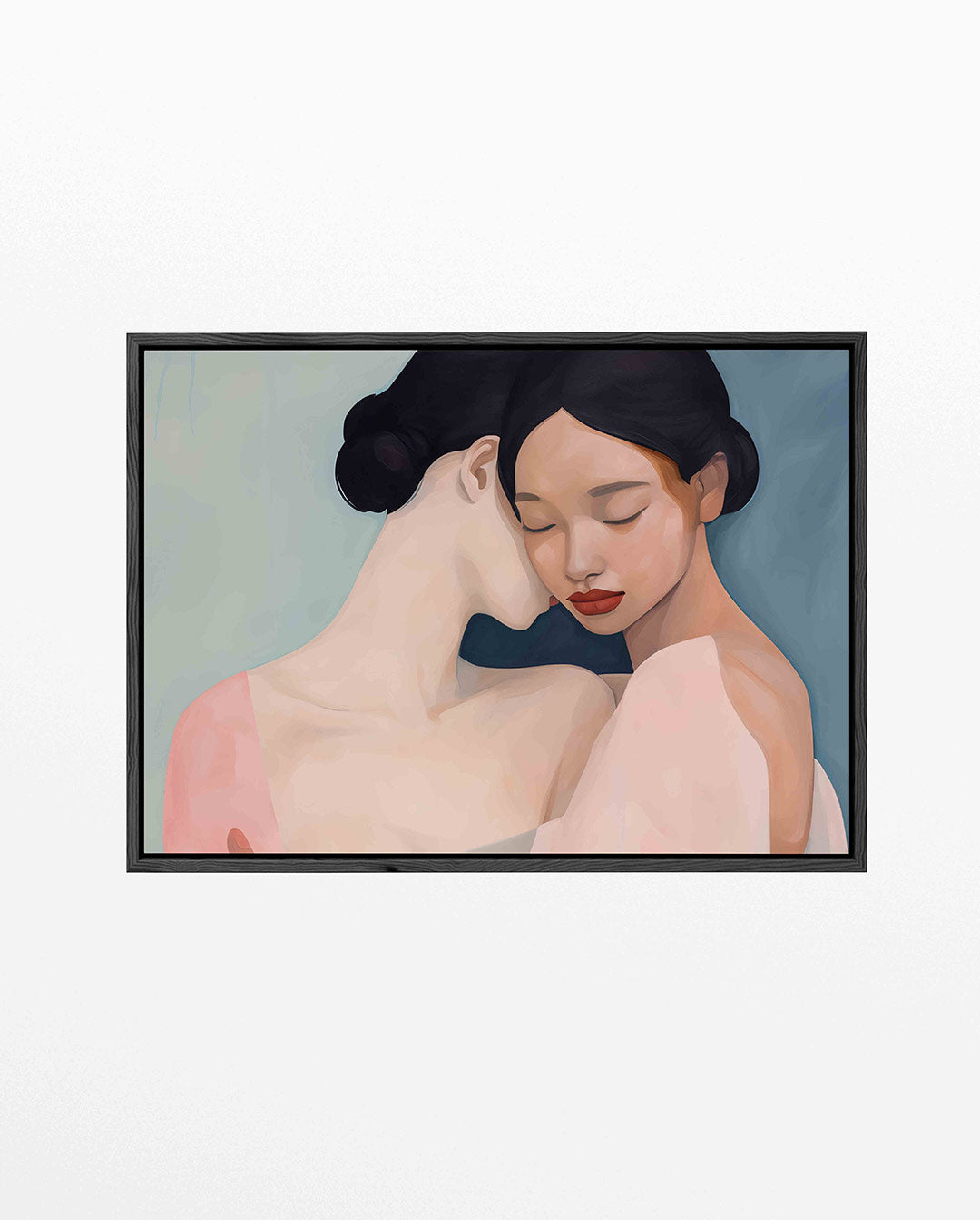 Intieme omhelzing Kunstwerk