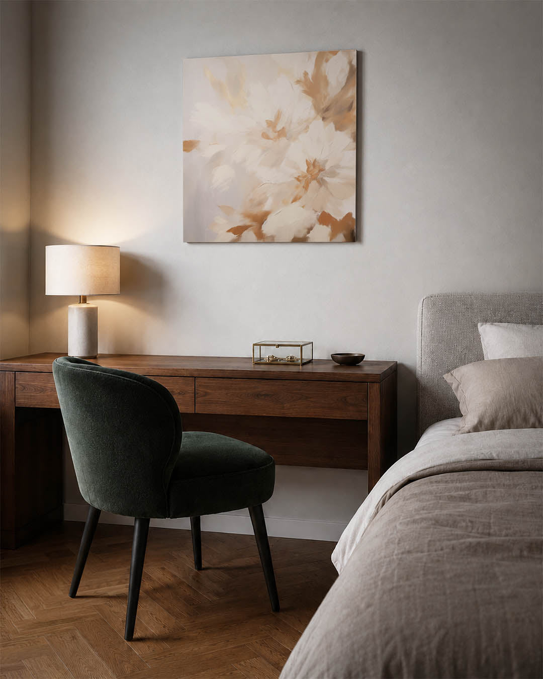 Dromerige bloemen Kunstwerk