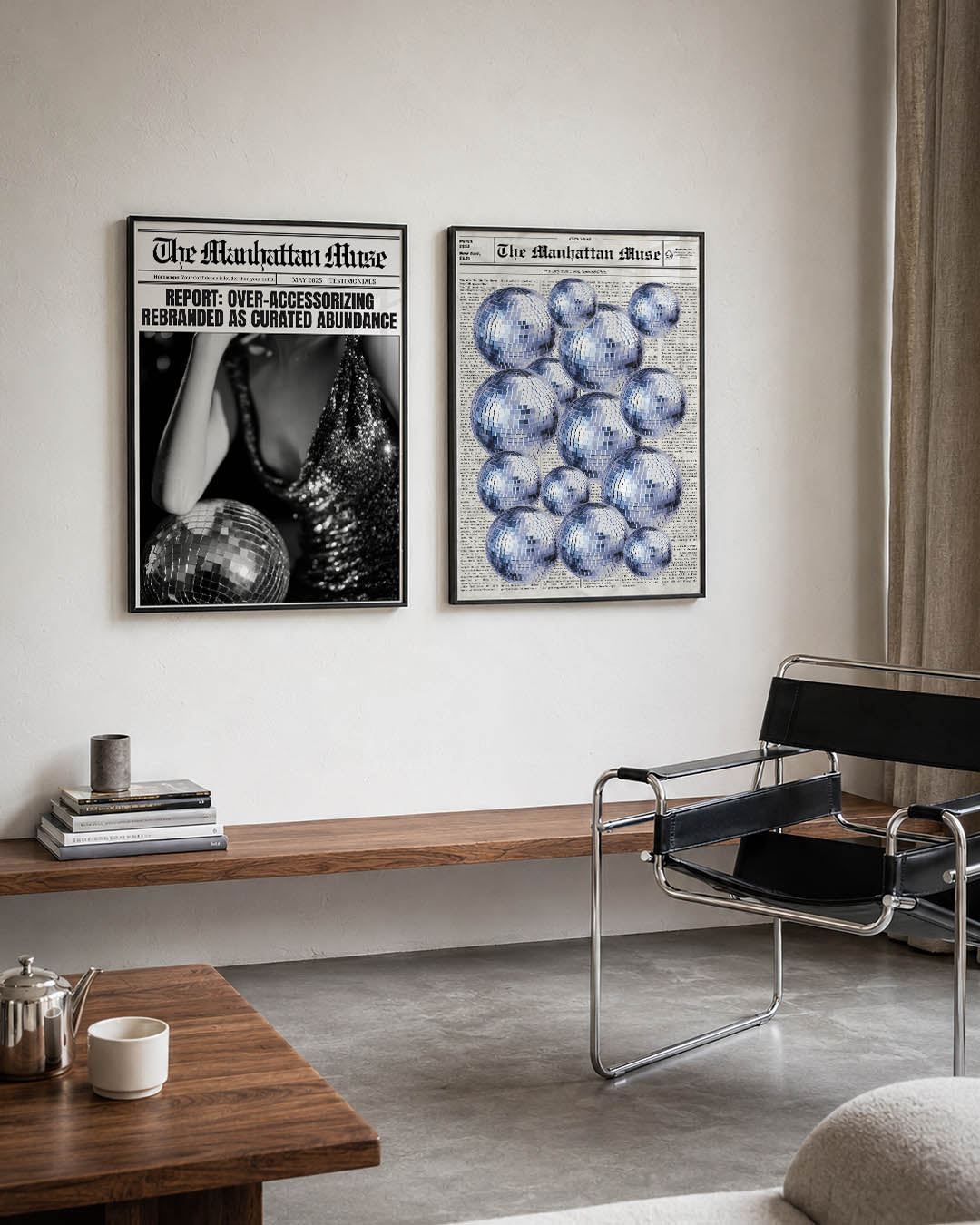 Glinsterend contrast Posterset