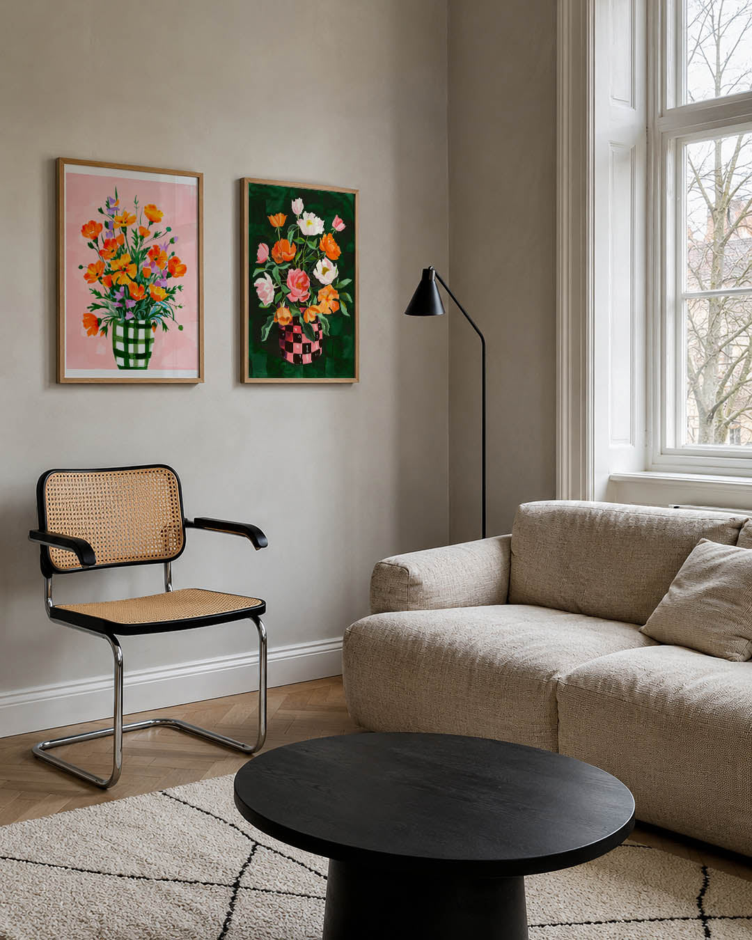 Bloemrijke levendigheid Posterset