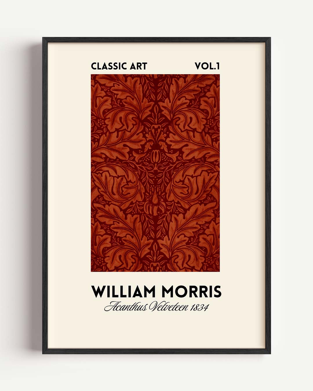William Morris Acanthus Redesign 1884 Poster-WallArtistic