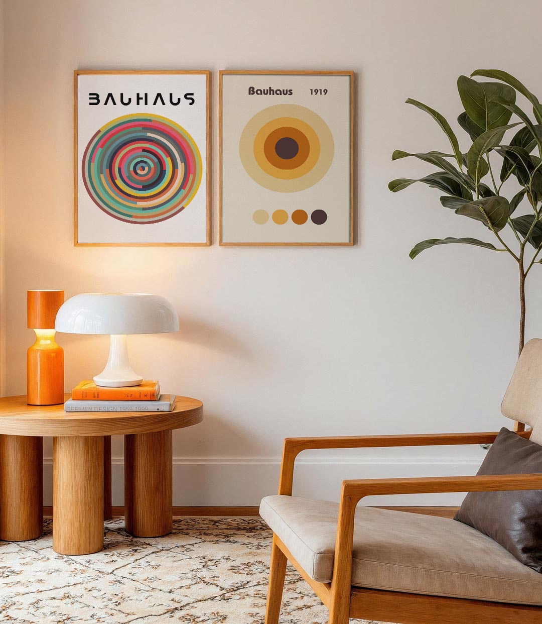 Cirkelritme en kleur Posterset