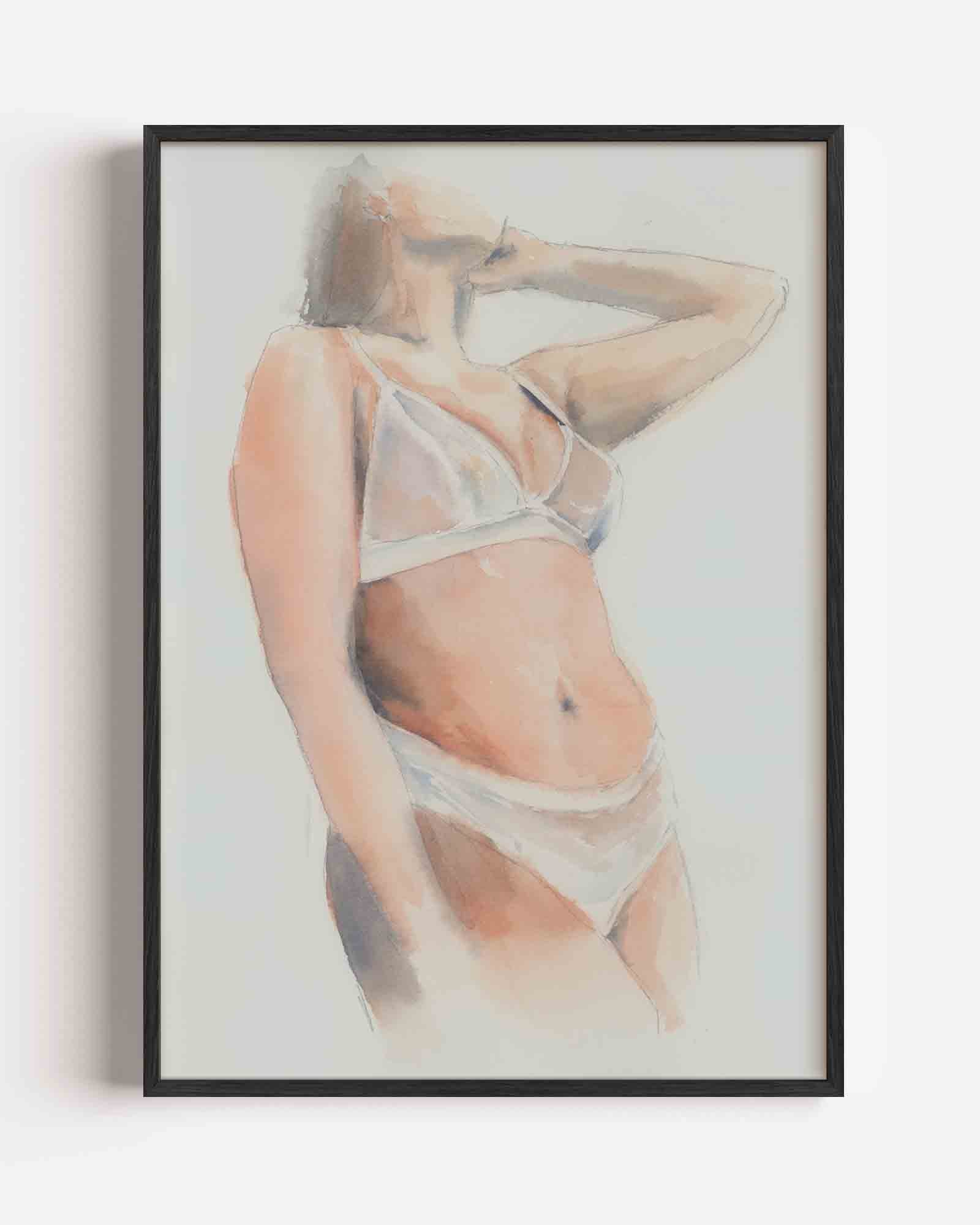 Vrouw in lingerie Poster