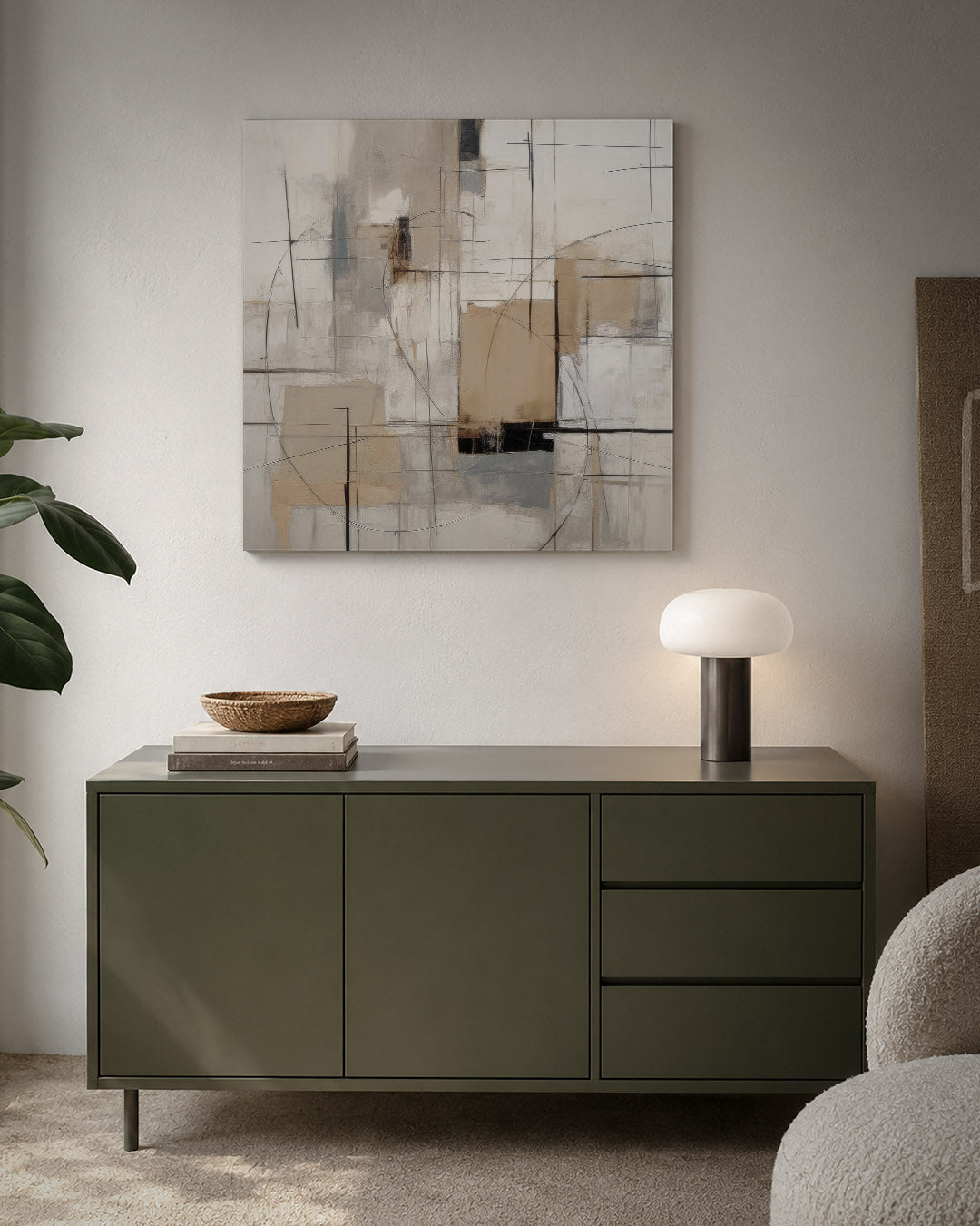 Geometrische lijnen Kunstwerk