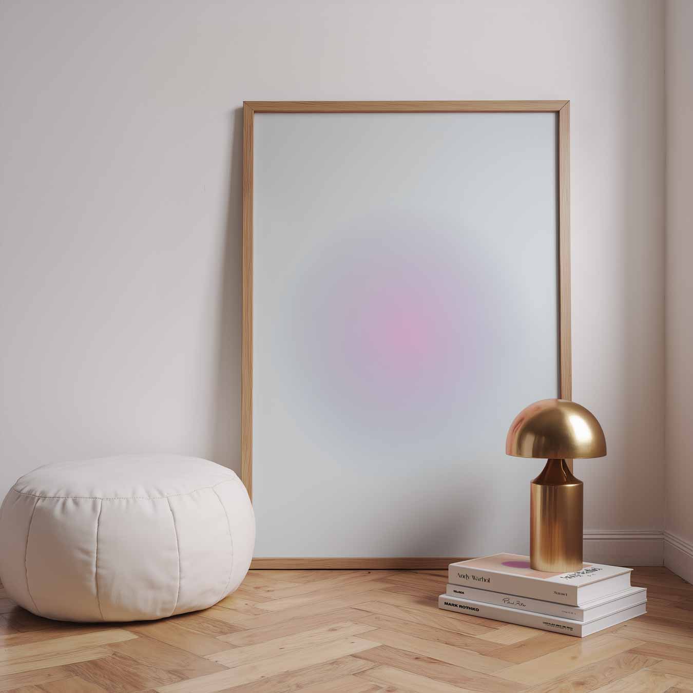 Rustgevende Regenboog Cirkel Poster-WallArtistic