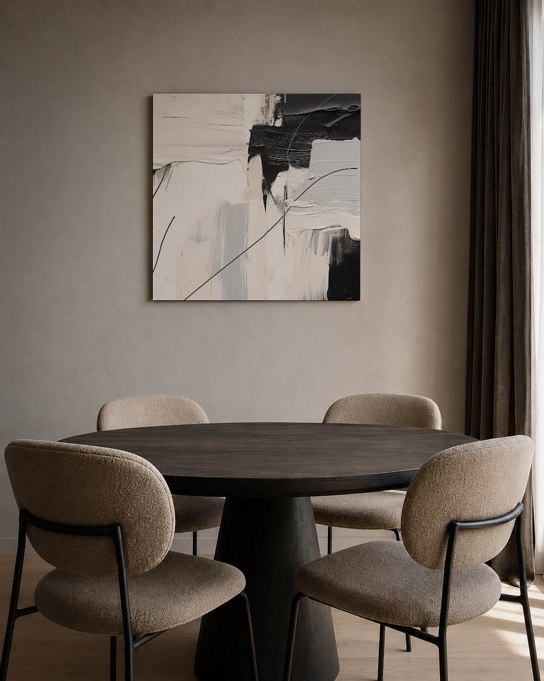 Compositie van lijnen Kunstwerk