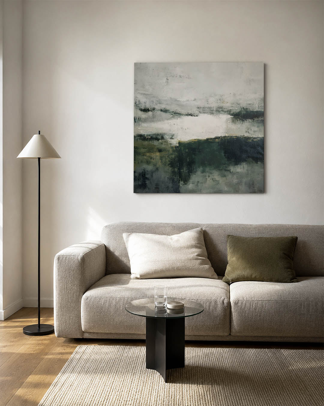 Verstilde landschapstinten Kunstwerk