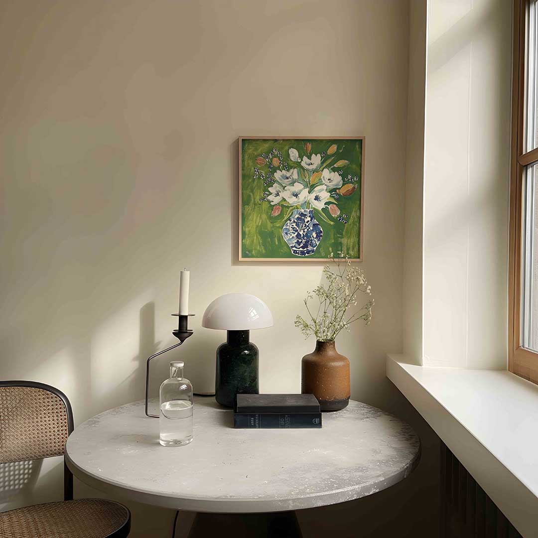 Bloemen in vaas Poster