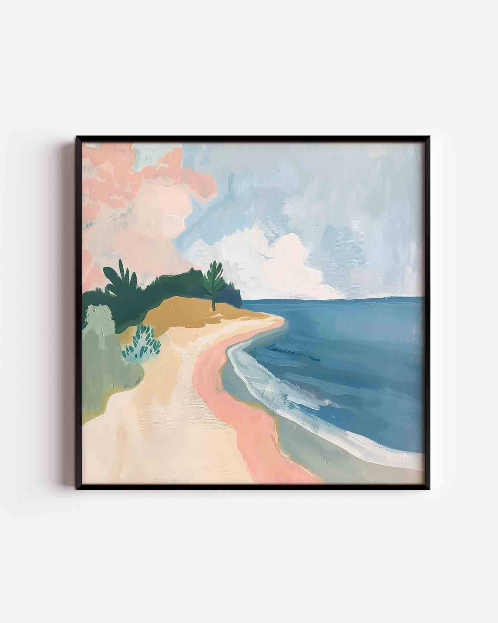 Strand en zee Poster
