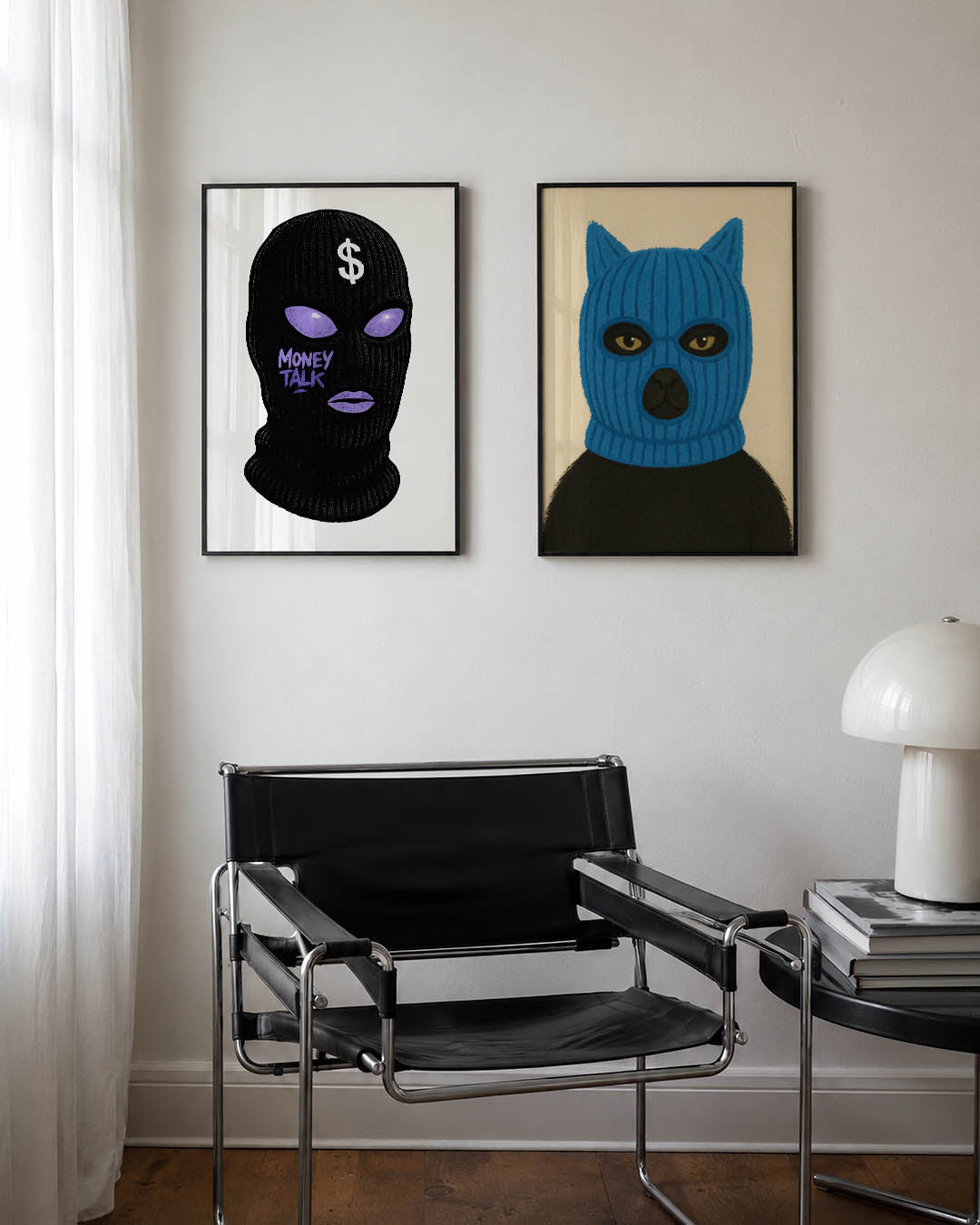 Masker en tekst Posterset