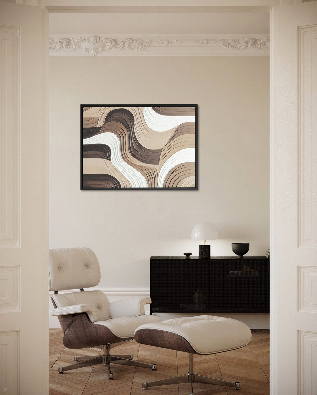 Golvende lijnen Kunstwerk