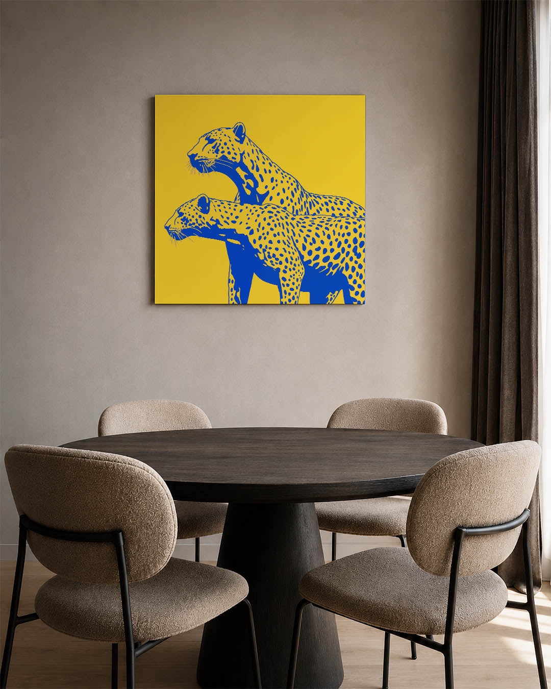 Gestileerde luipaarden Kunstwerk