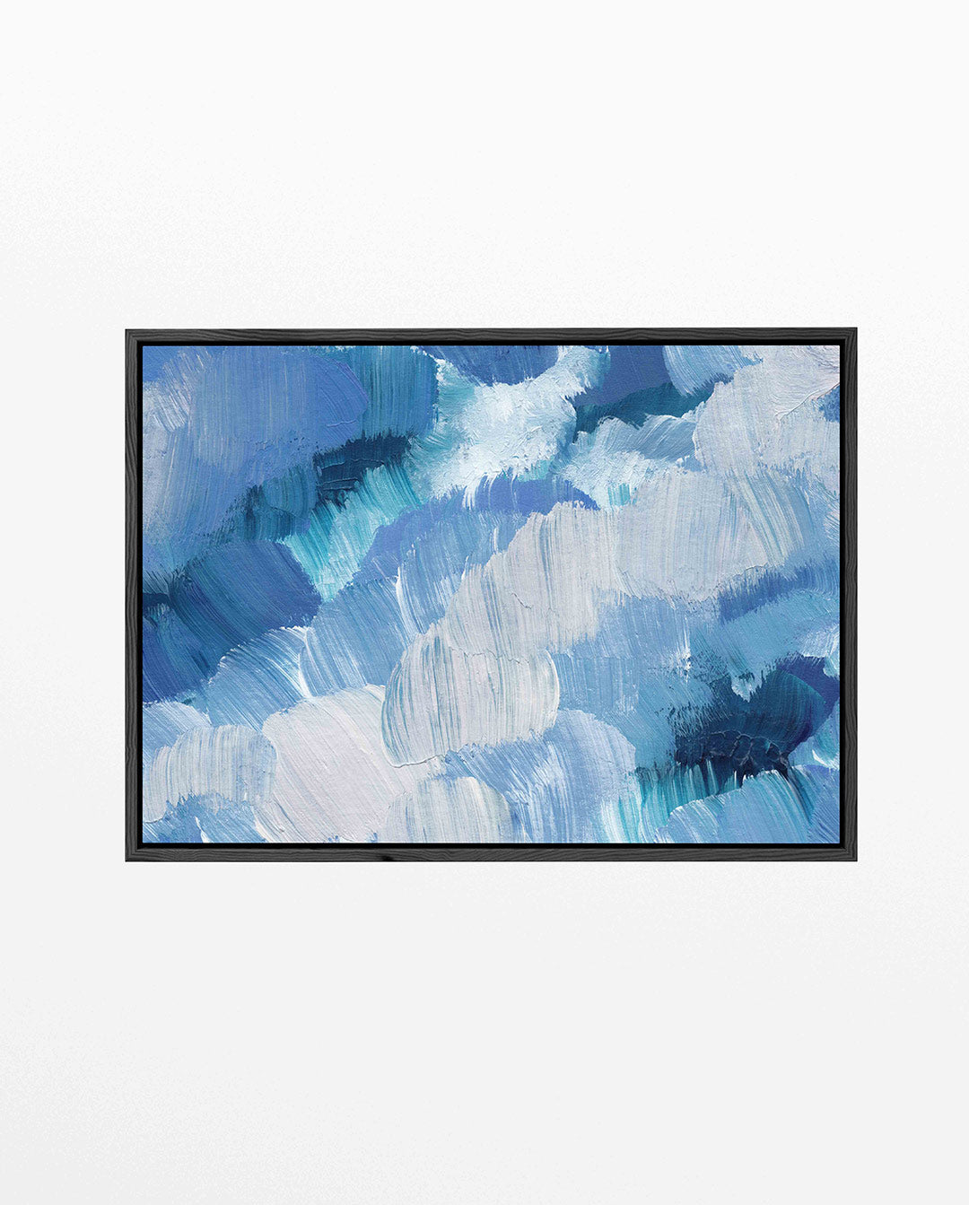Dynamische blauwtinten Kunstwerk