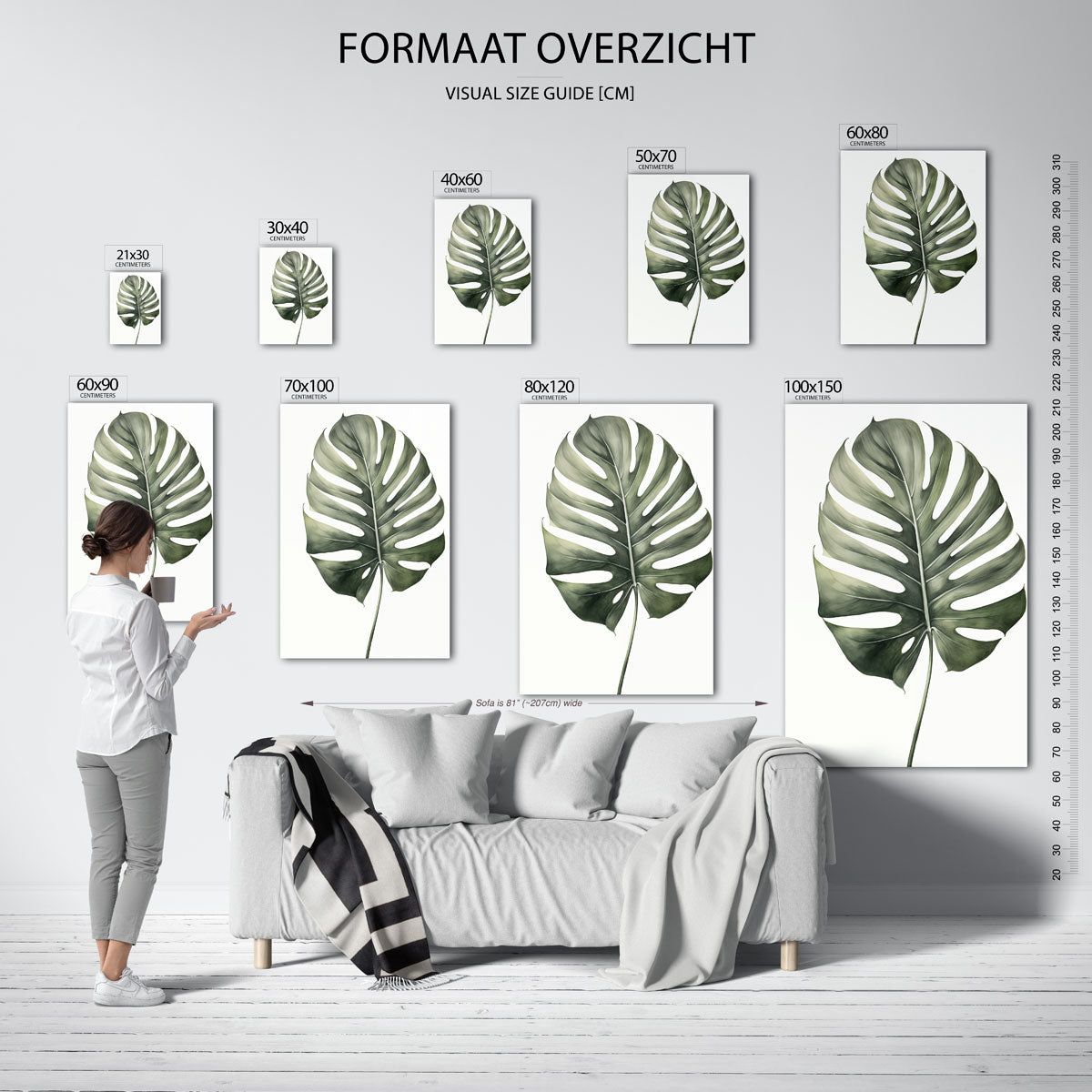Monstera blad Poster