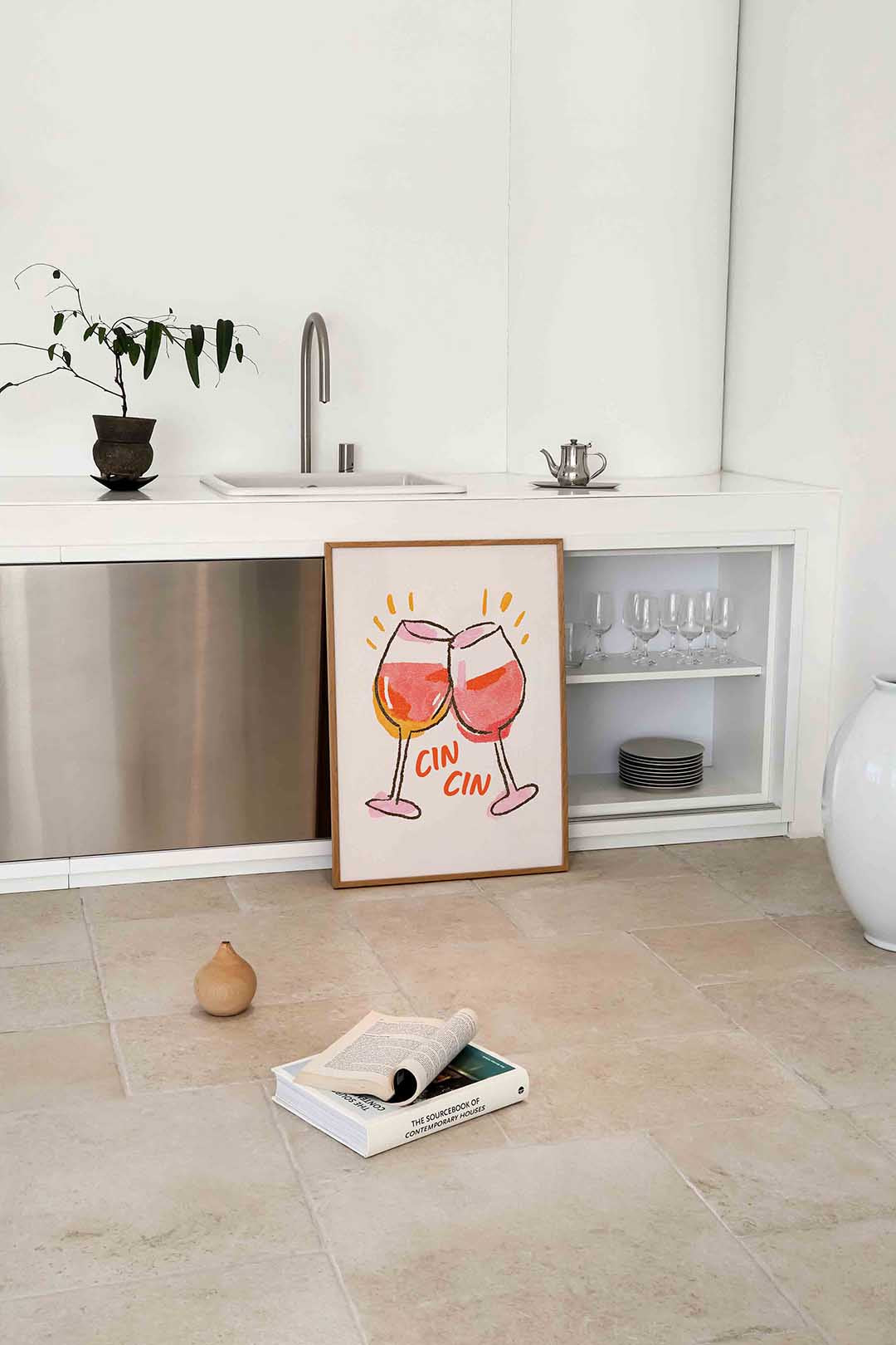 Twee glazen Poster