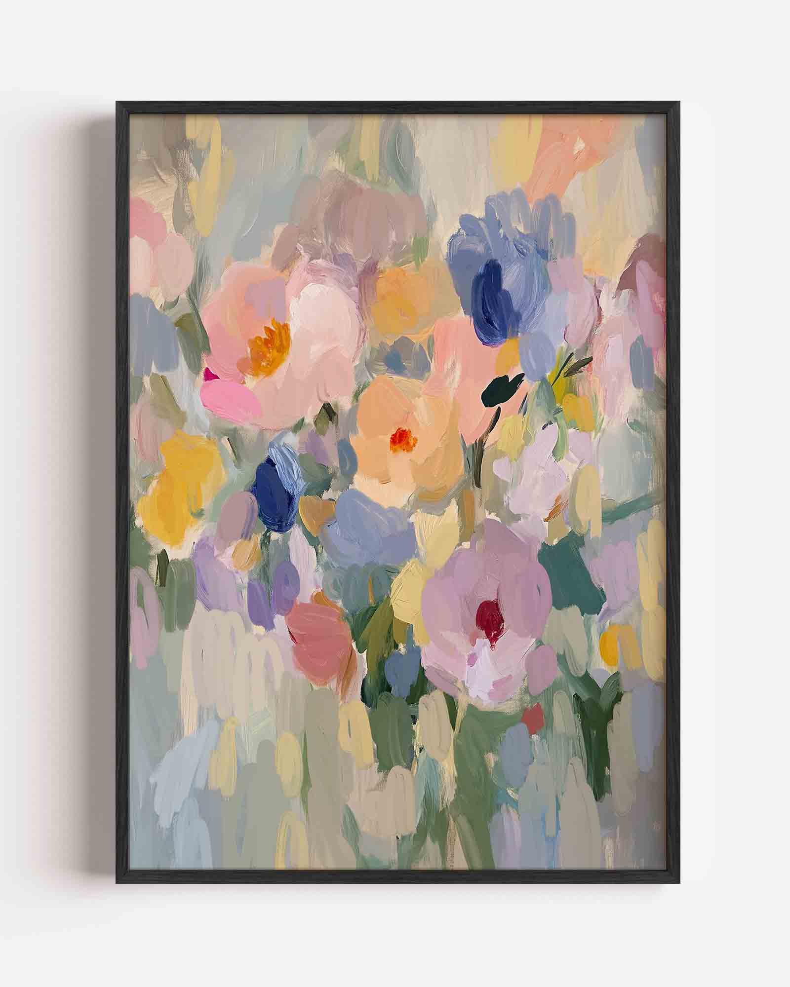 Bloemen in pastel Poster