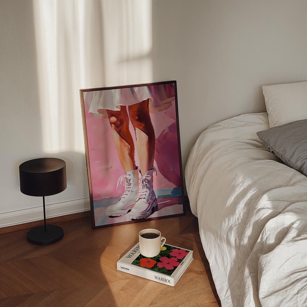 Stijlvolle Roze Vibes Poster-WallArtistic