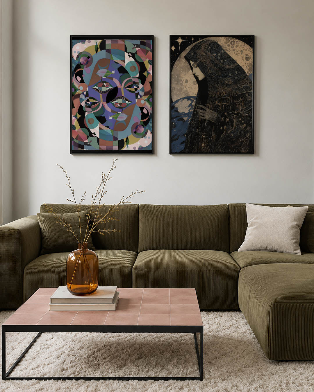 Vormenspel en kleur Posterset