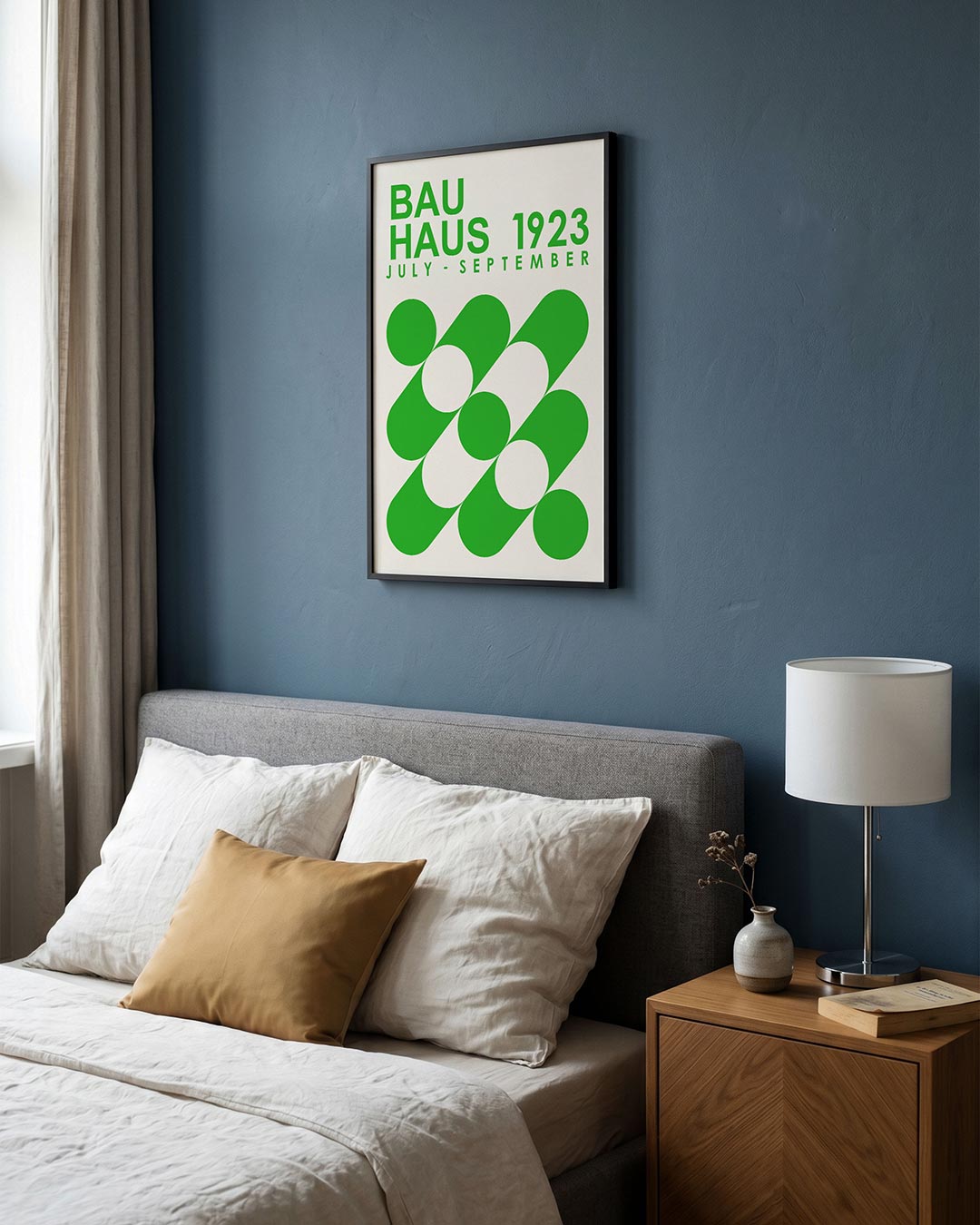 Groene cirkelpatronen Poster