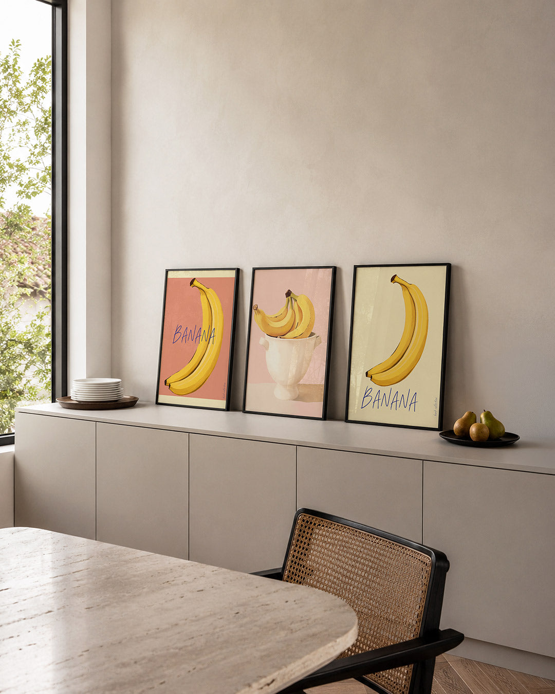 Fruitige kleurvlakken Posterset