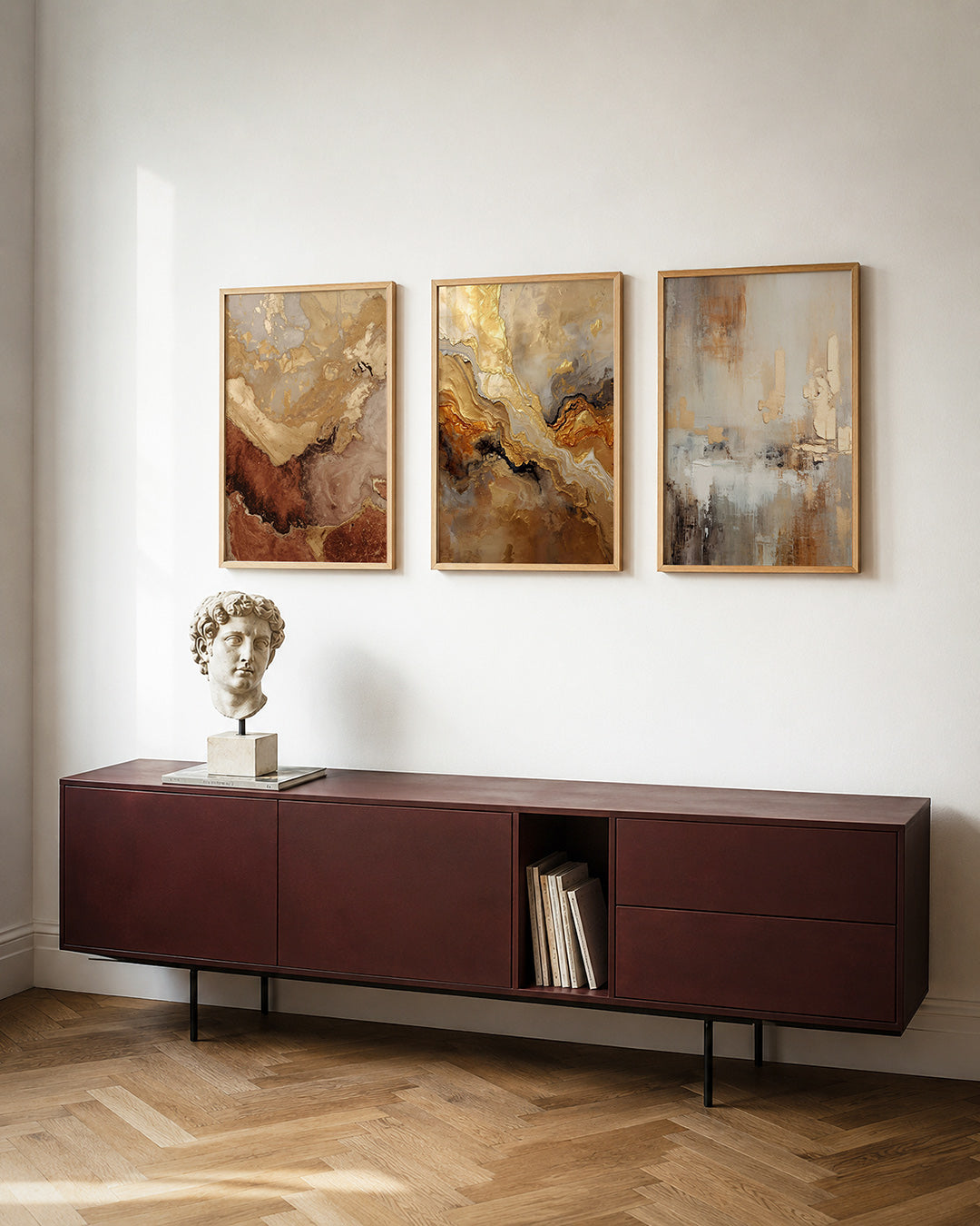 Aardse kleurenmix Posterset
