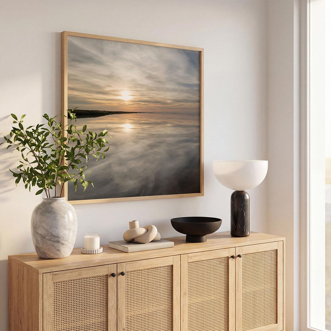 Rustige zonsondergang Poster