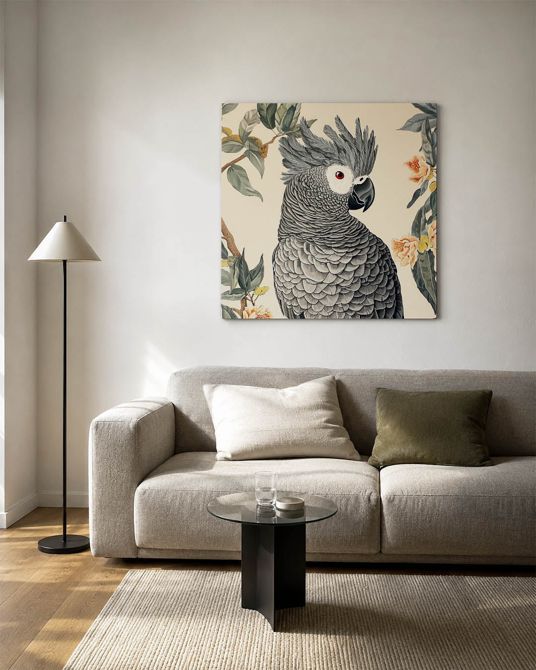 Exotische vogel illustratie Kunstwerk