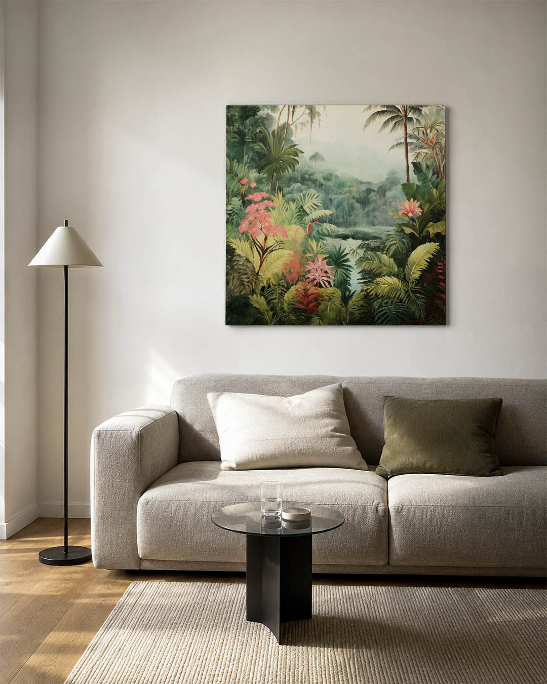 Tropisch landschap Kunstwerk